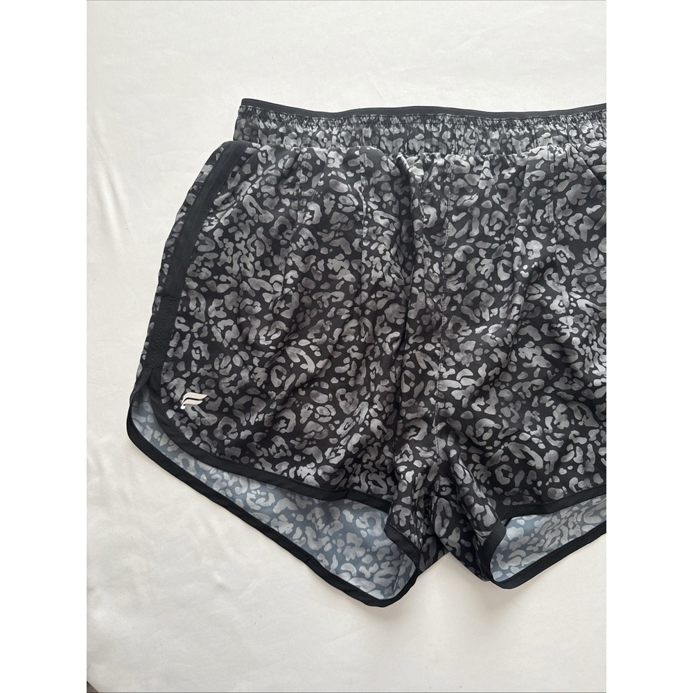 Fabletics Women's Running Shorts With Liner Black And Gray Size Medium NWT